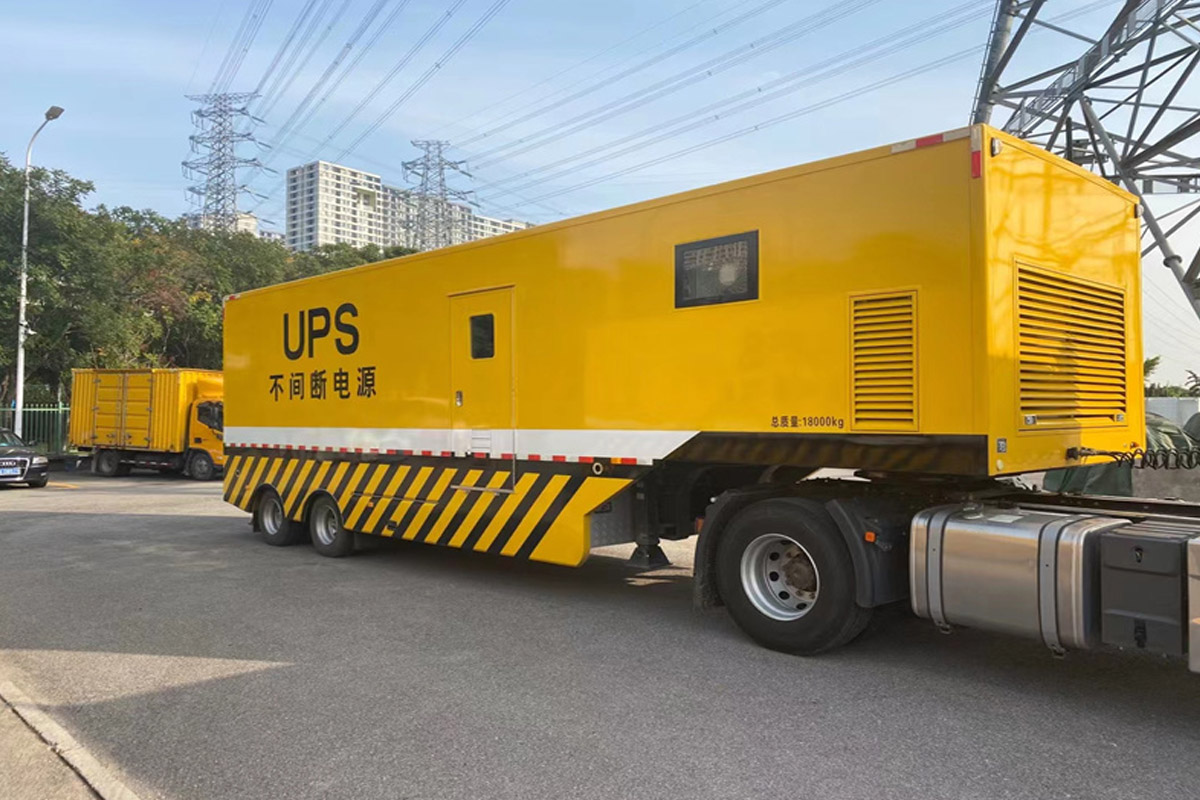 九龙发电机租赁施工现场